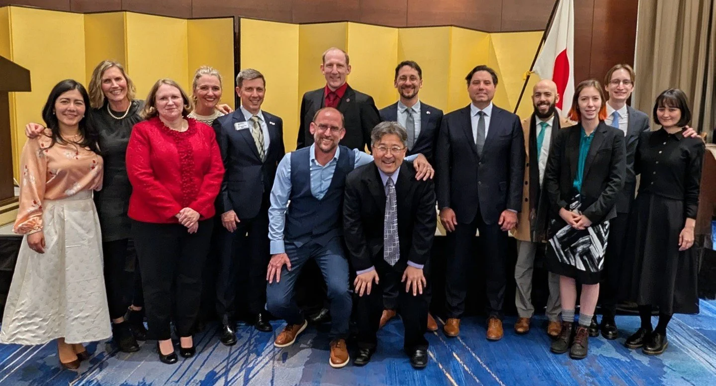 JET alumni are often leaders in several areas of the local Japan related community. This fantastic photo of JET alums is from the recent reception hosted by the Consulate General of Japan in Denver in honor of the Emperor's Birthday. See a few famili