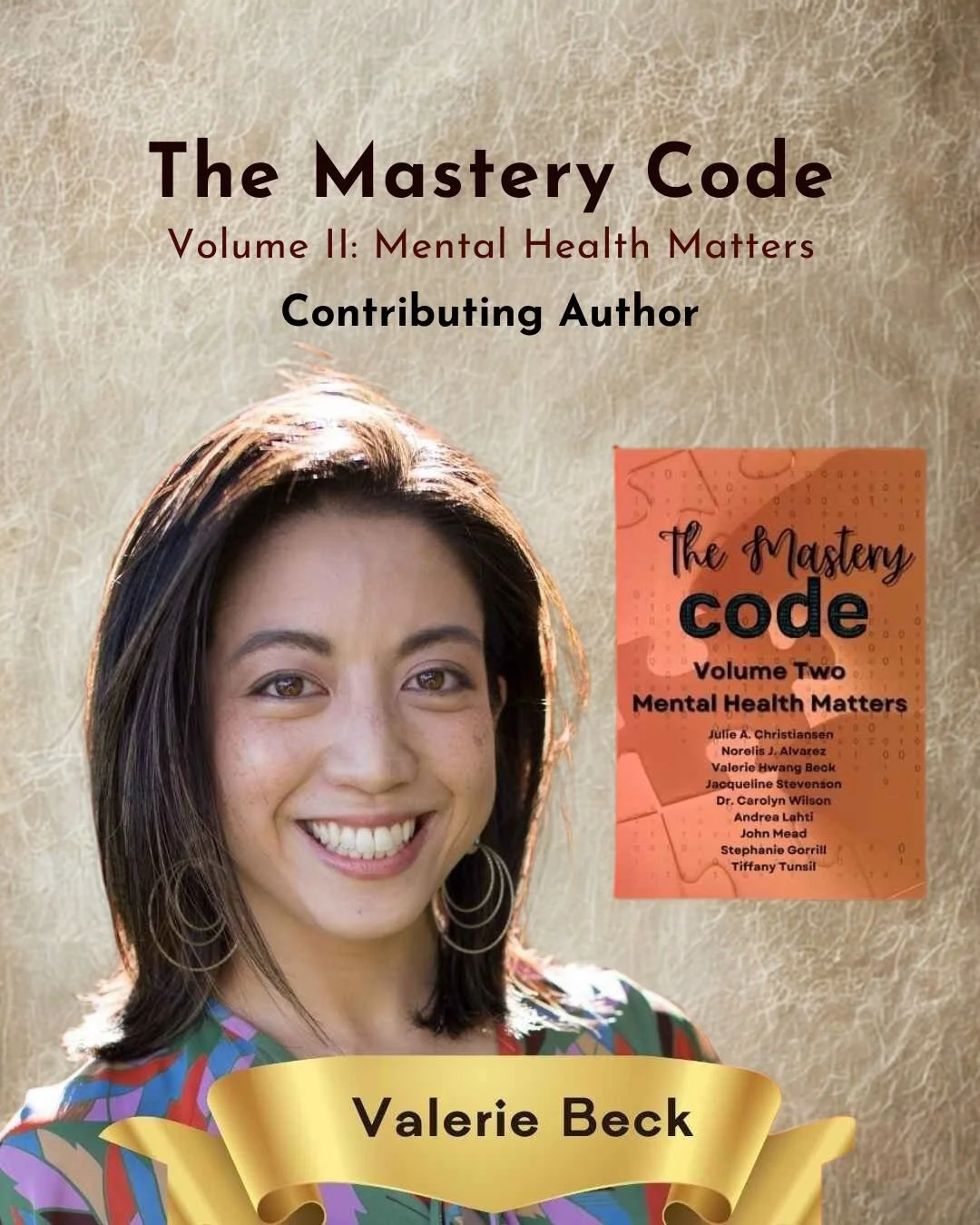 We have news from Hyogo JET Alum, Valerie Hwang Beck ✨ ⁠
⁠
Valerie is a contributing author in the newly released anthology The Mastery Code Volume Two: Mental Health Matters, published by Leverage U Press.⁠
⁠
Described as &ldquo;Chicken Soup for the