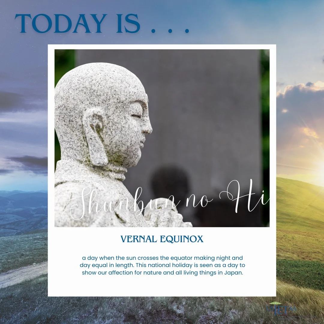 🌸 Happy Vernal Equinox Day!⁠
⁠
Shunbun no Hi (春分の日) is a national holiday that marks the arrival of spring in Japan &mdash; a moment when day and night are nearly equal, and nature begins to awaken. It&rsquo;s a time to appreciate the changing seaso
