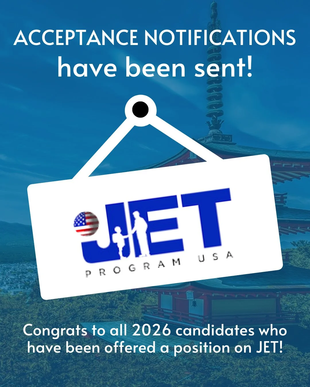 おめでとうございます！🎉⁠
⁠
The USJETAA community warmly congratulates all the newly accepted 2026 JETs! We&rsquo;re so excited to welcome you into a global network of alumni, mentors, and lifelong connections. 🌏✨⁠
⁠
As you prepare for this next chapter, know 