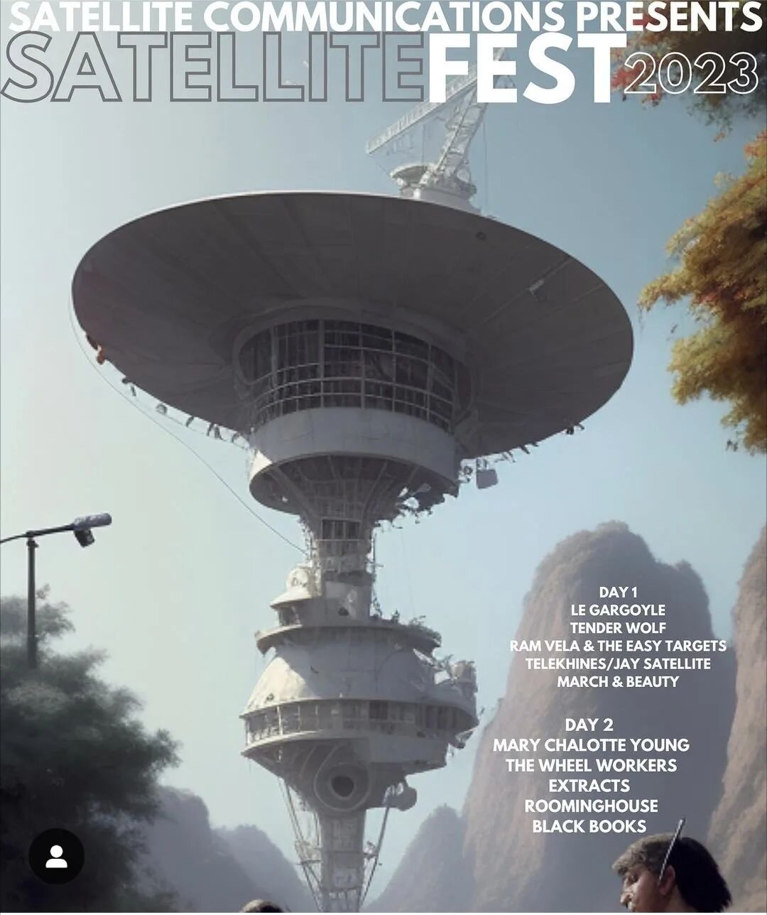 📡TRANSMISSION INCOMING📡 10/21! We go on at 3! The Parlor! Punk rock pizza! Find out how many songs I know about satellites! Hear me tell tale about when I lived near The Very Large Array! See you there! END TRANSMISSION

#satellitefestival #theparl