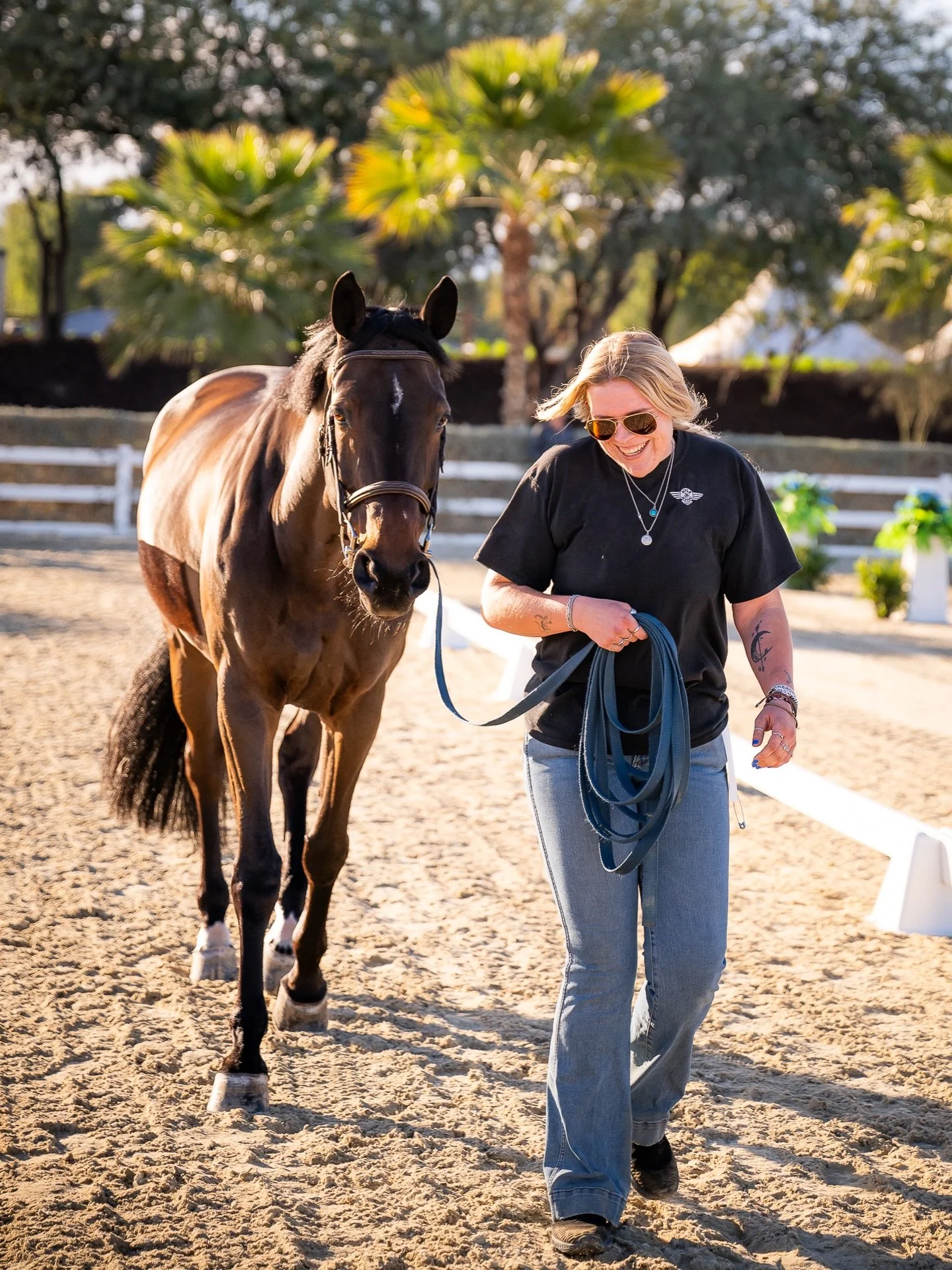 Saying a quick 👋 to our clients at @deserthorsepark 🌴
