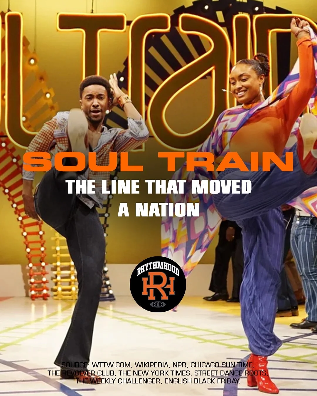 SOUL TRAIN: THE LINE THAT MOVED A NATION 🚂 🪩 🕺🏽 

From Chicago to LA to ALL OVER THE USA, Soul Train stamped itself as THE program to catch the hottest new dance moves and grooves. 

Soul Train provided a platform for young black and brown youth 