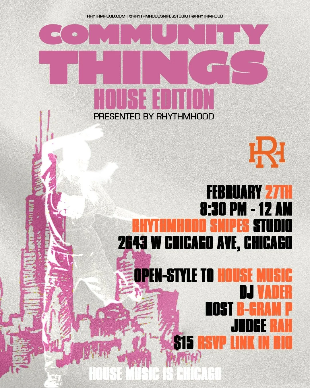 An address to the community on Slide 2. Thank you for your patience, understanding, and holding us accountable.

We hope to see you this Friday 🧡

&mdash;&mdash;&mdash;

🏠COMMUNITY THINGS: HOUSE EDITION🏠

1v1 OPEN STYLE BATTLE TO HOUSE MUSIC 🎶 

