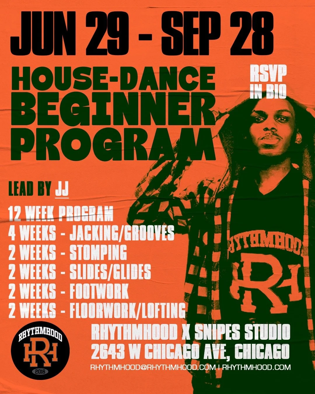 HOUSE &amp; HIP HOP BEGINNER PROGRAM RD 5 REGISTRATION NOW OPEN! LINK IN BIO or visit our website Rhythmhood.com

REGISTRATION OPEN UNTIL 6/28

The Beginner Program is a 3 month program (12 weeks) where students can expect to learn the basics and fun