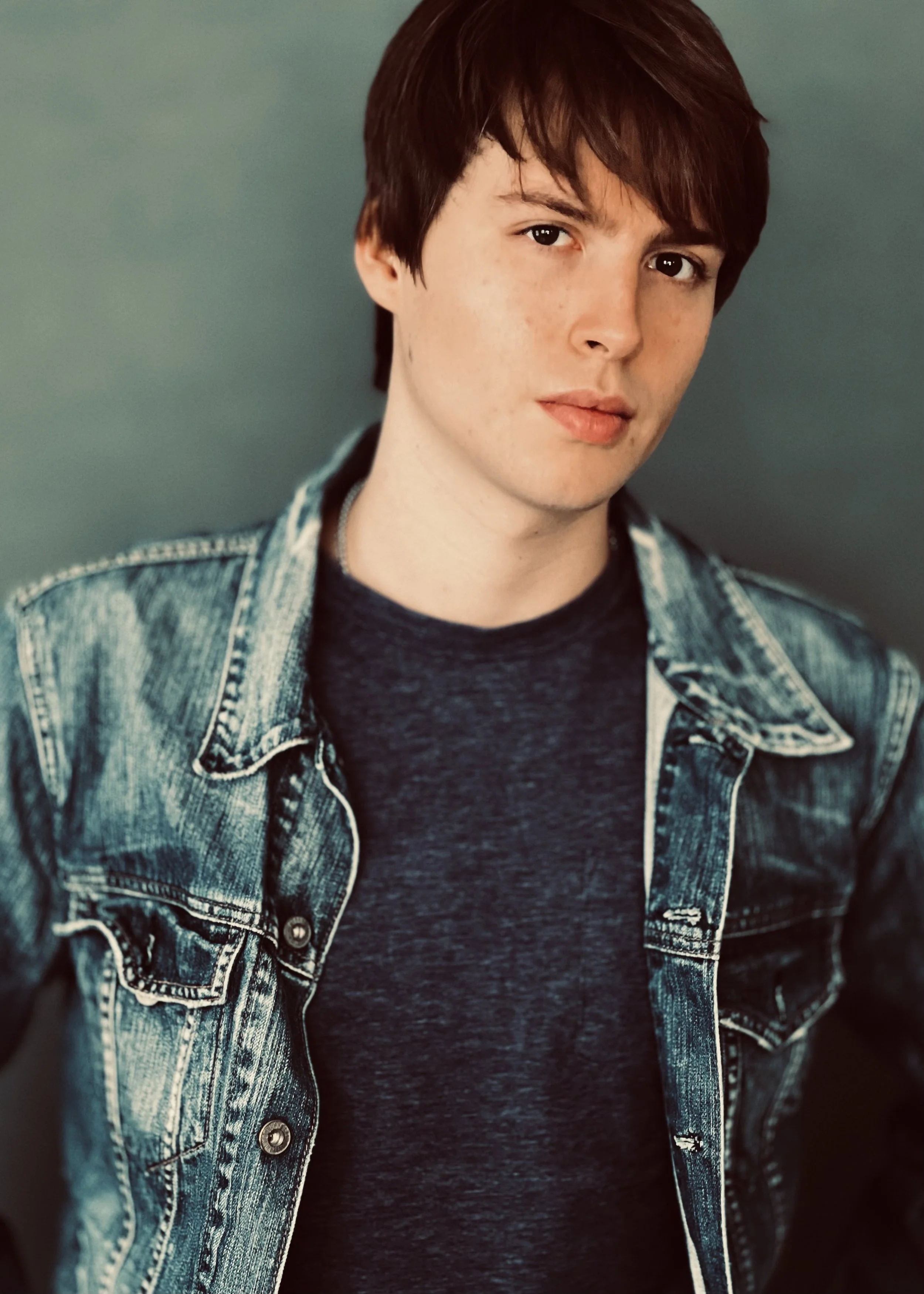 Boy in jeans jacket