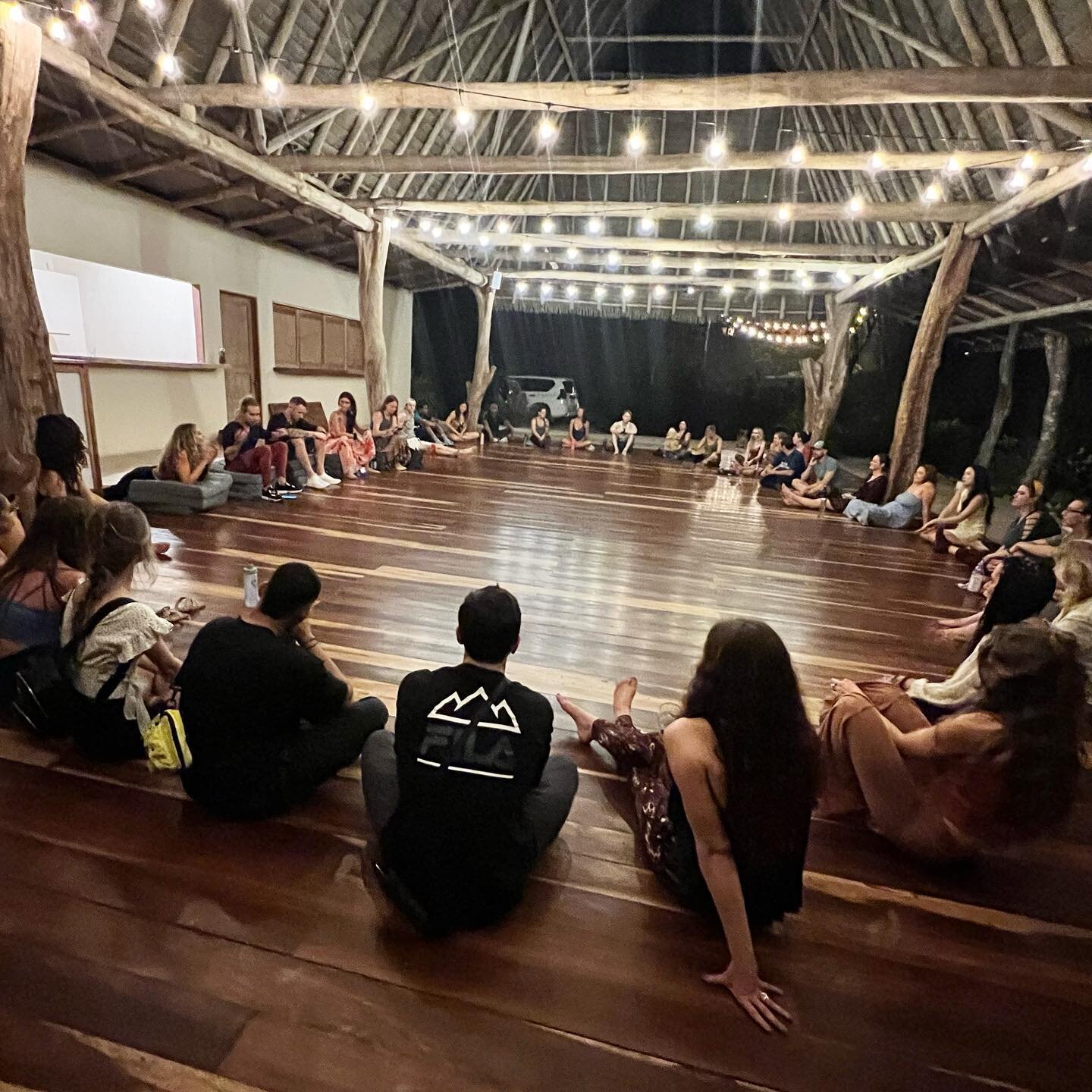 Our latest intimate medicine retreat has begun and the vibes are strong at opening circle&hellip; looking forward to an epic experience with these 40 beautiful souls ✨