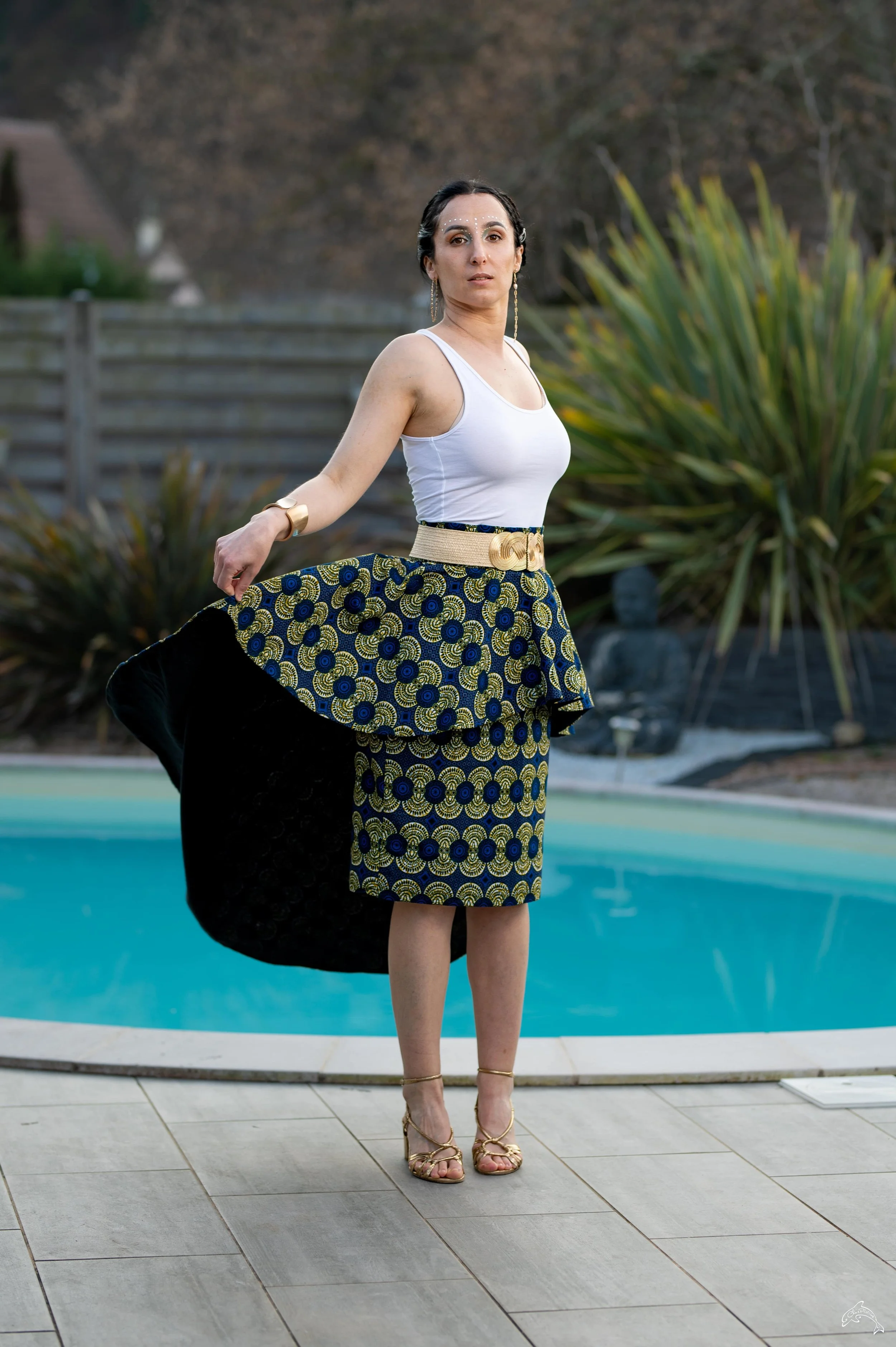 Jupe Droite Coudre Une Jupe En Wax Jupe Droite Patron Jupe Midi