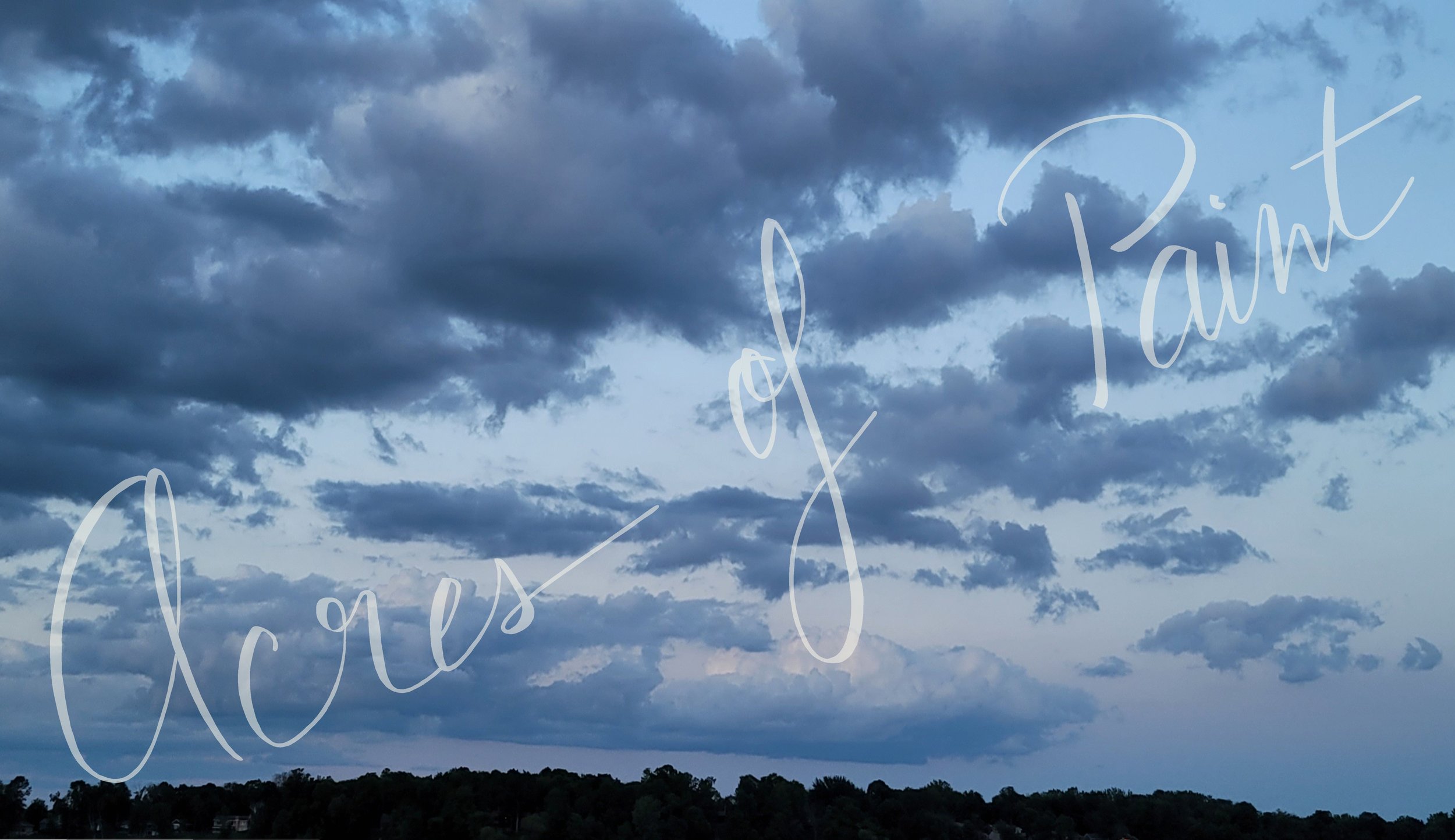 Pastel Sky w/ Dark Clouds