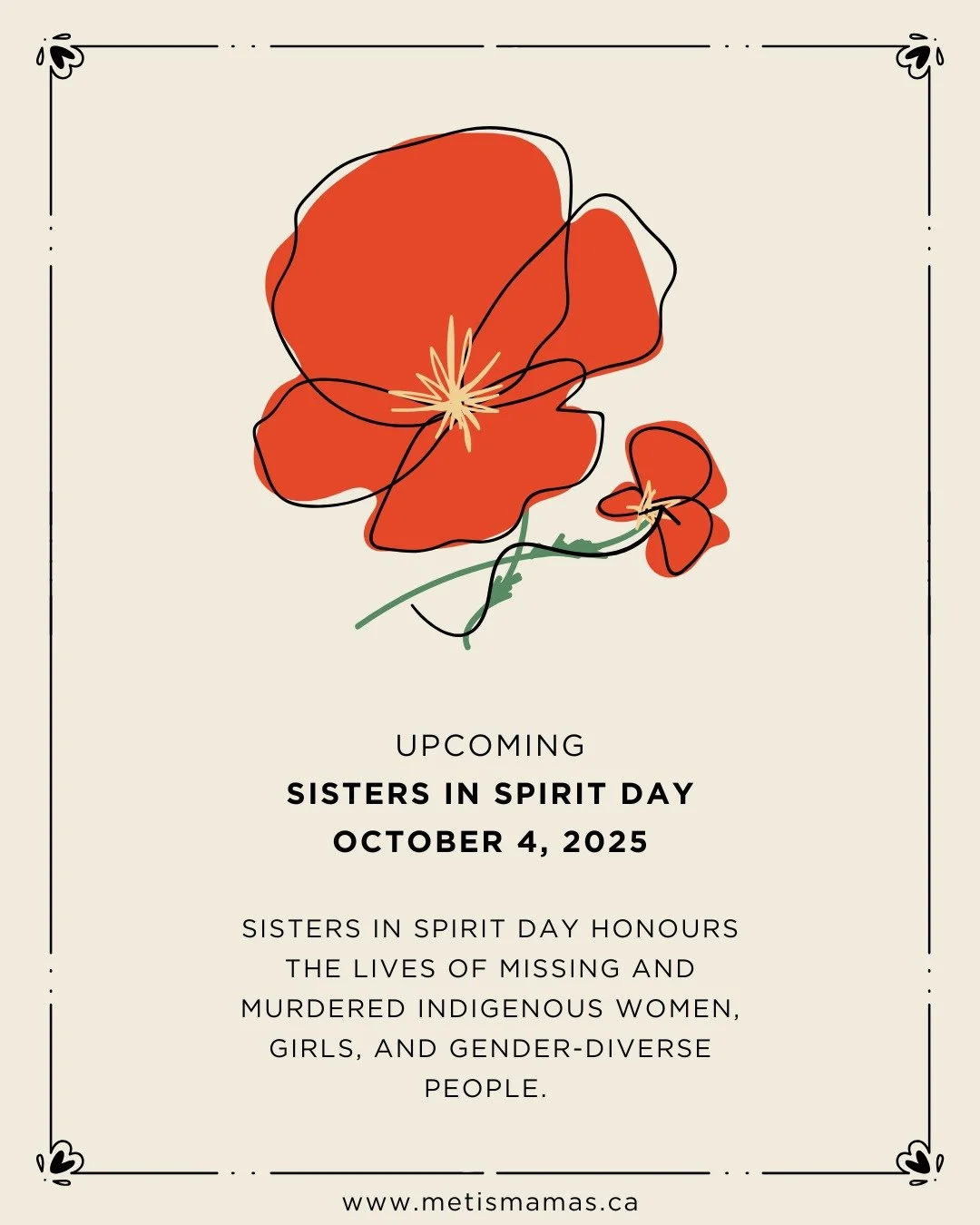 Sisters in Spirit Day ❤️

#metis
#metismamas
#indigenous 
#sistersinspirit 
#mmiwg