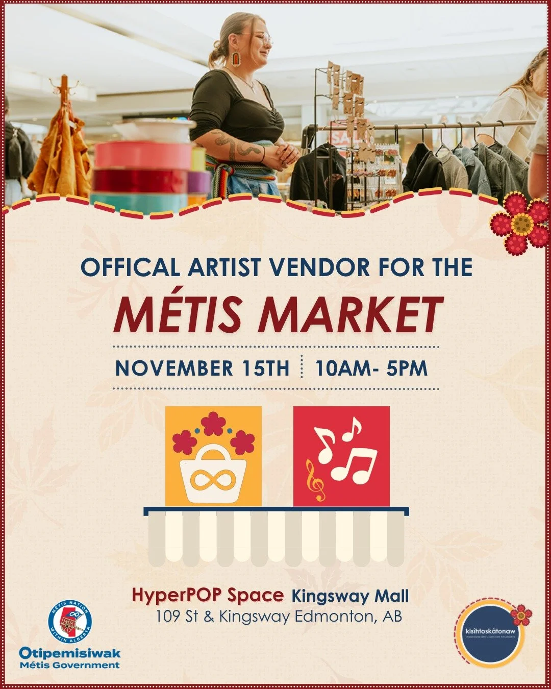 We look forward to seeing everyone tomorrow at Kingsway Mall! Come check us out 😊

#metis
#metismamas
#indigenous
#indigenouswomen
#abmetisproud