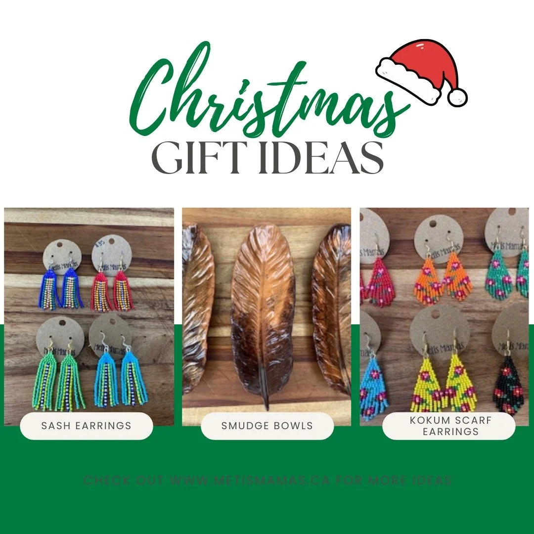 Looking for gift ideas? 🎁

www.metismamas.ca

#metis
#metismamas
#indigenous
#indigenouswomen
#abmetisproud
#christmastime
#christmasgifts
