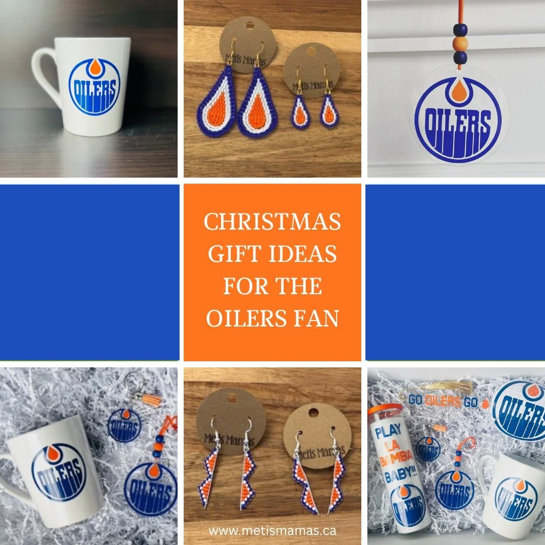 We've got many gift ideas for the Oilers fan in your life! 

Message us here or check out our website: www.metismamas.ca 

#metismamas
#metis
#m&eacute;tis
#indigenous
#indigenouswomen
#abmetisproud
#oilers
#oilersnation
#edmontonoilers
#christmasgif