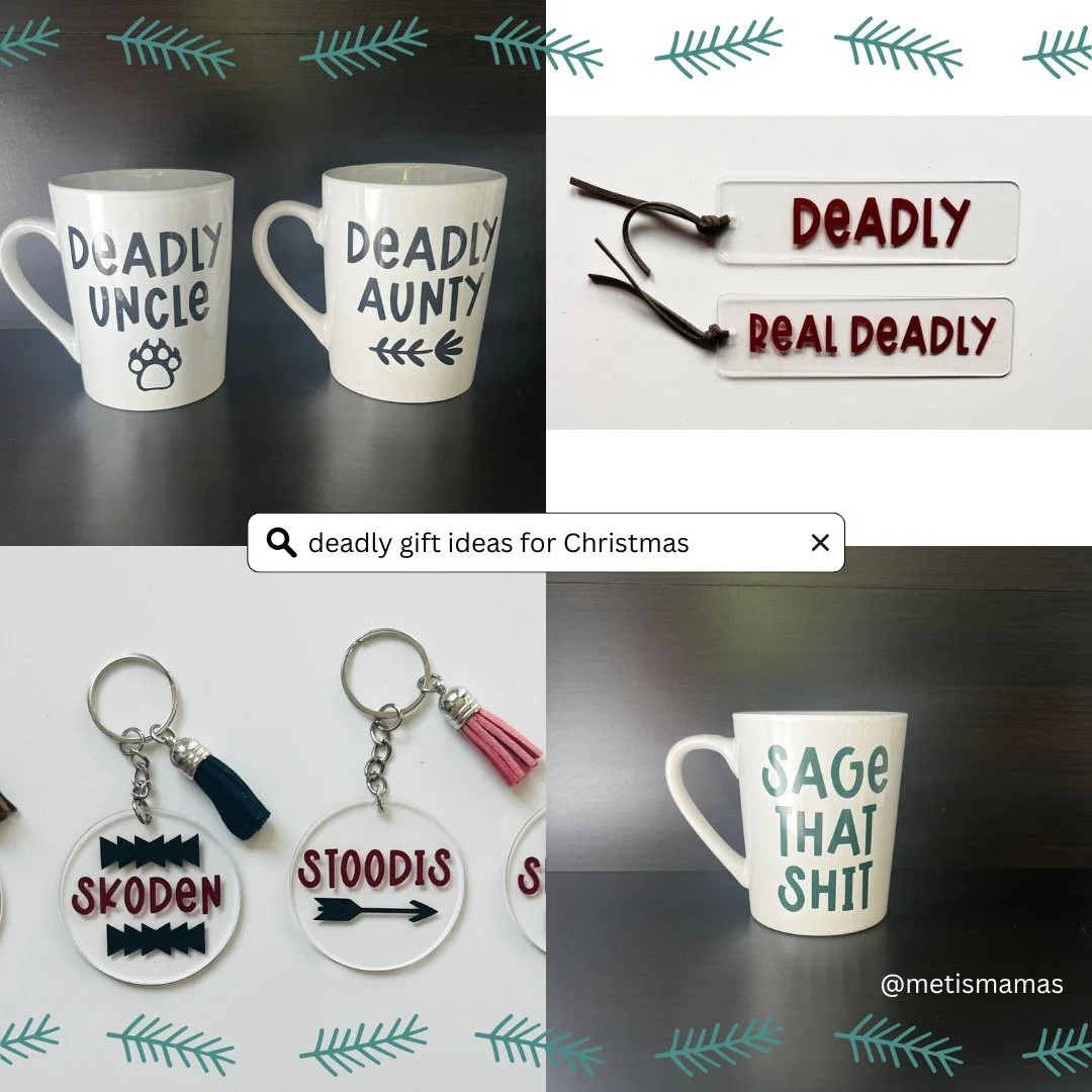 Deadly gifts available!

www.metismamas.ca

#metis
#metismamas
#indigenous
#indigenouswomen
#abmetisproud
#christmastime
#christmasgifts
#deadly 
#deadlygifts