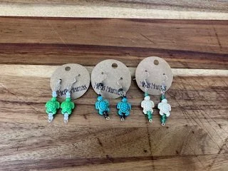 Turtle Bead Earrings