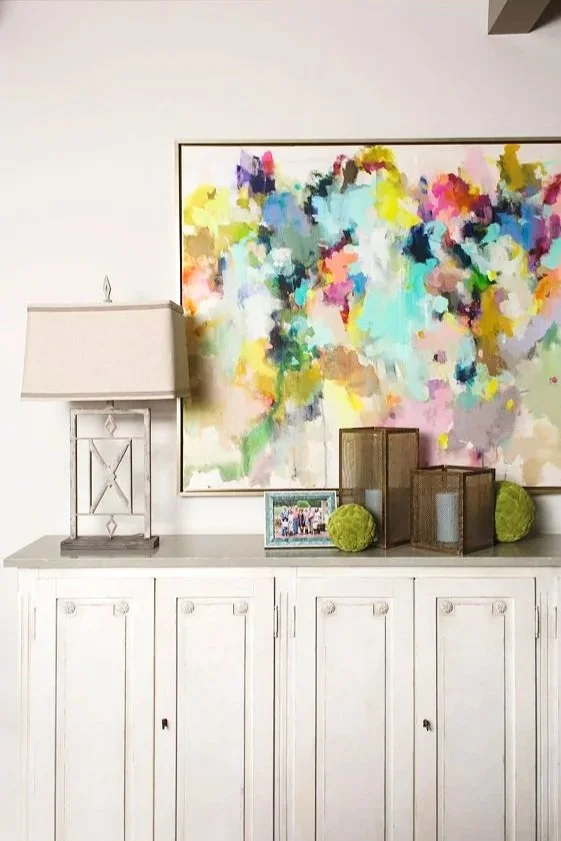 transitional console accessories in creams and golds