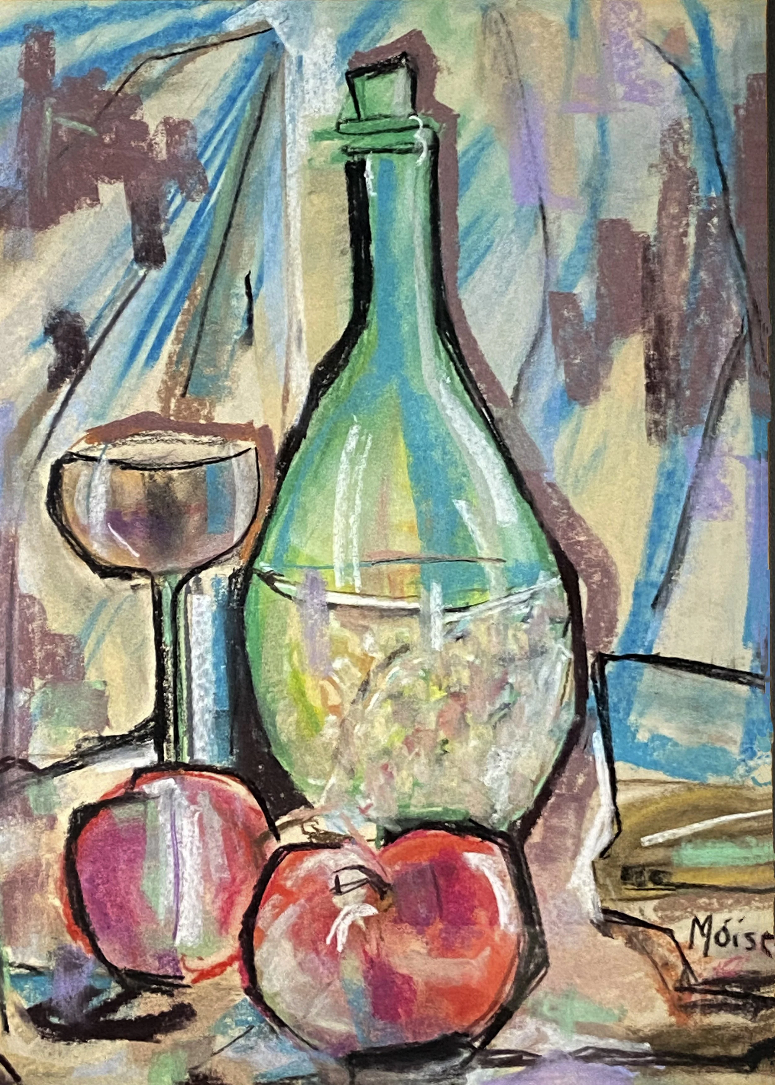 Pastel Still life Drawing by William Moïse