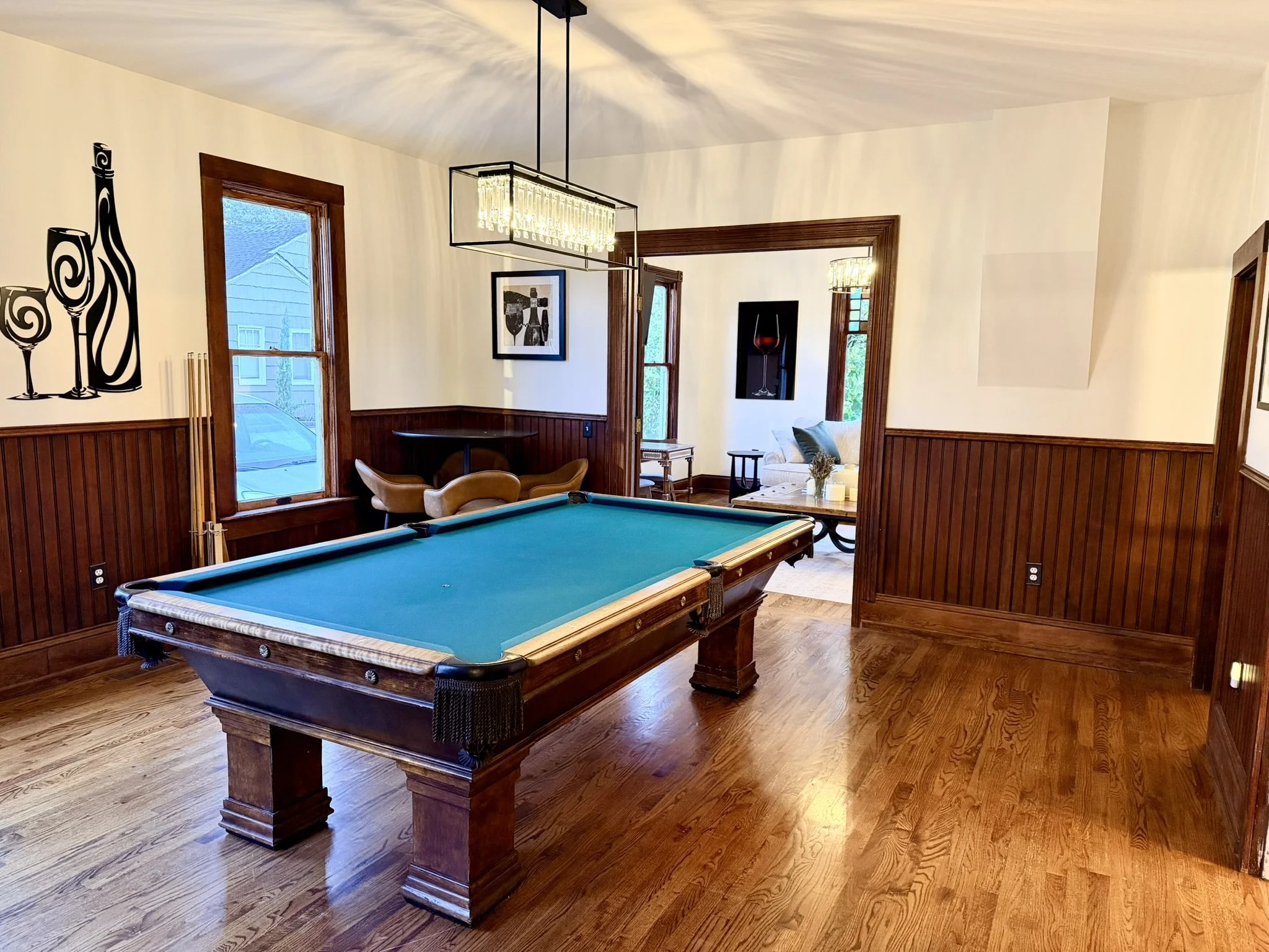 Pool Room with seating