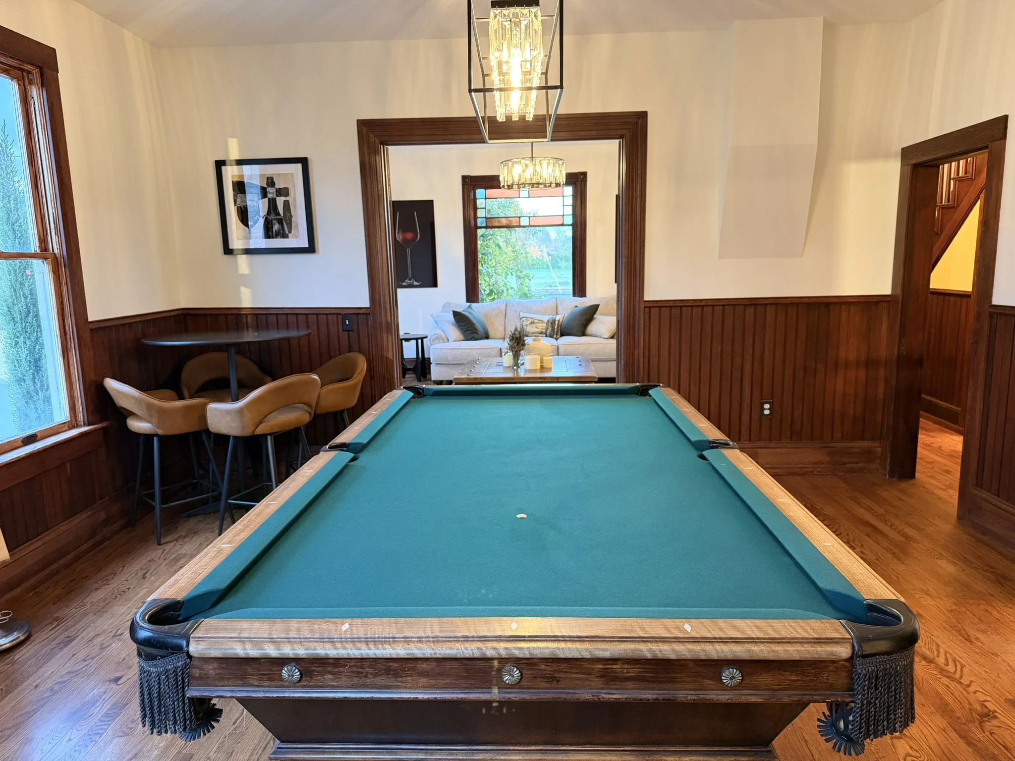 Pool Room with seating