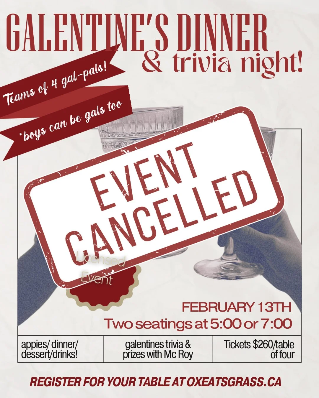 Galentines Dinner & Trivia