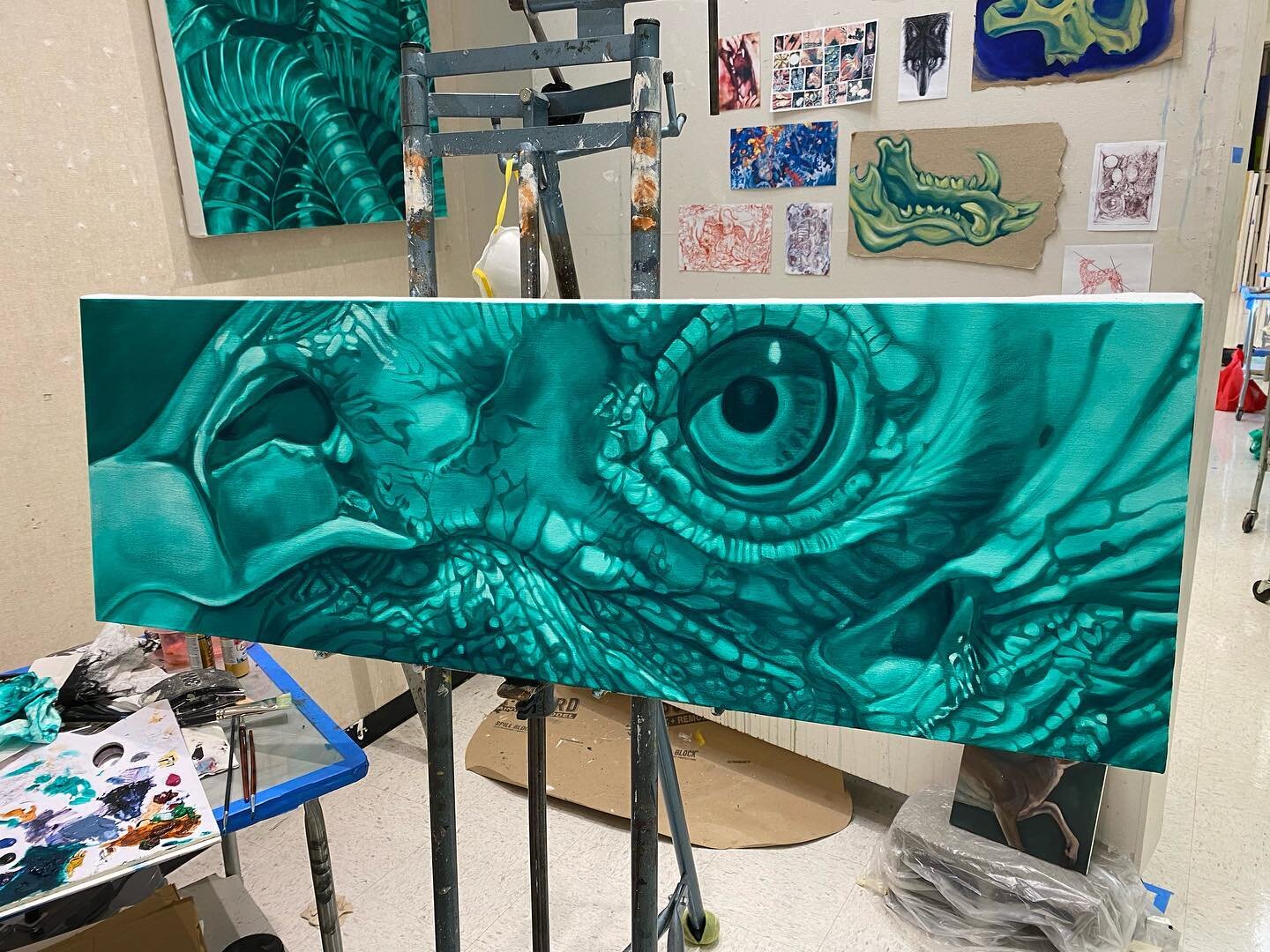Underpainting is going well!
#painting #vulture #underpainting #oilpainting
