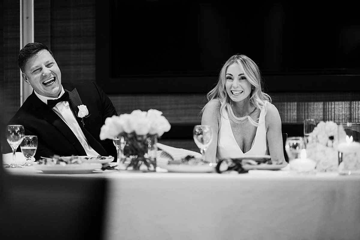 Bride and Groom at reception at Delta Hotel in Kamloops BC