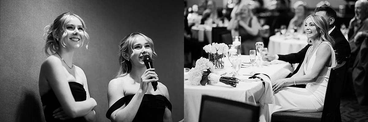 Wedding speeches at Delta Hotel in Kamloops BC