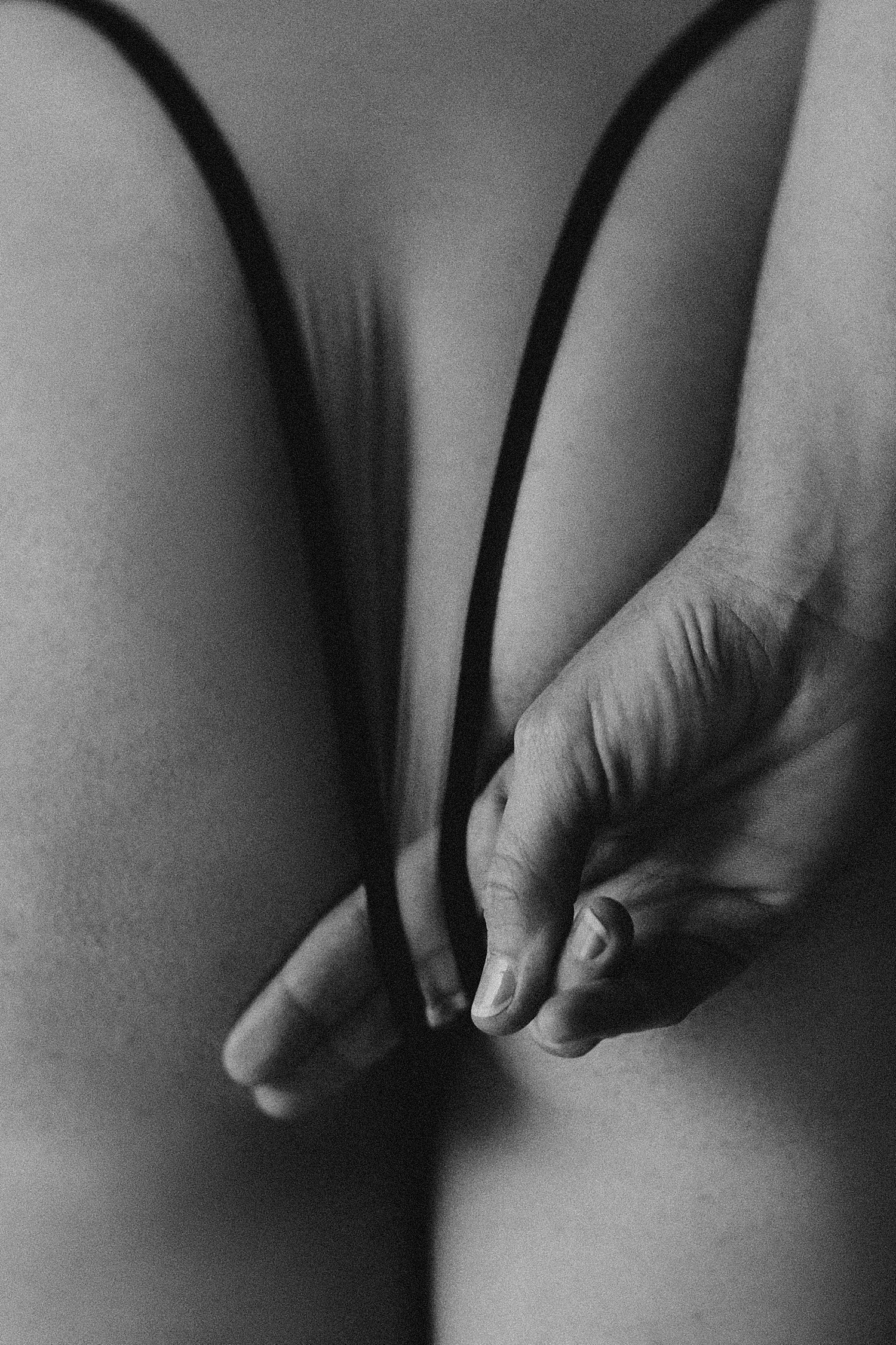 bum pulling lingerie detail boudoir