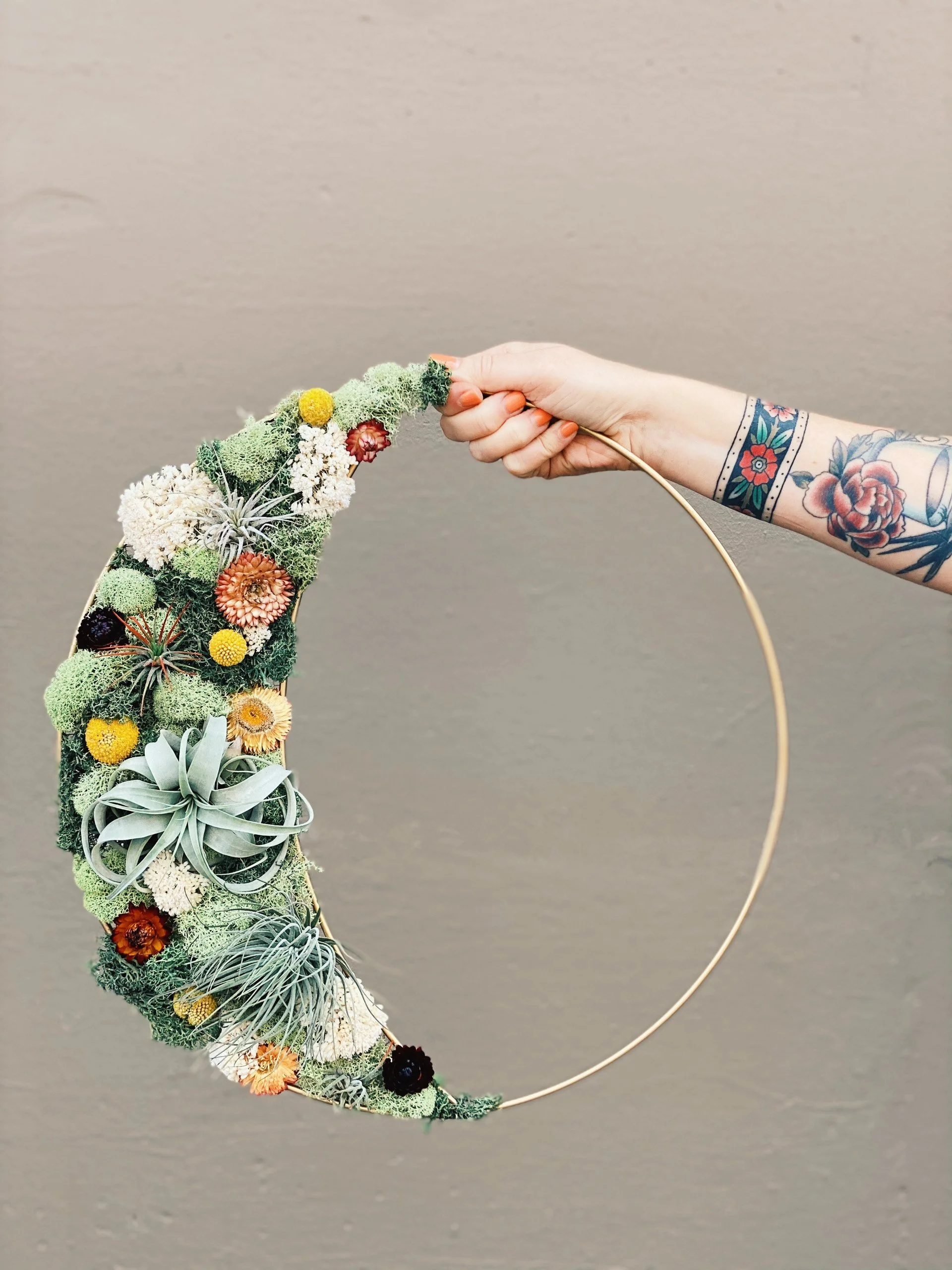 Build a Living Wreath Class with Fleurae