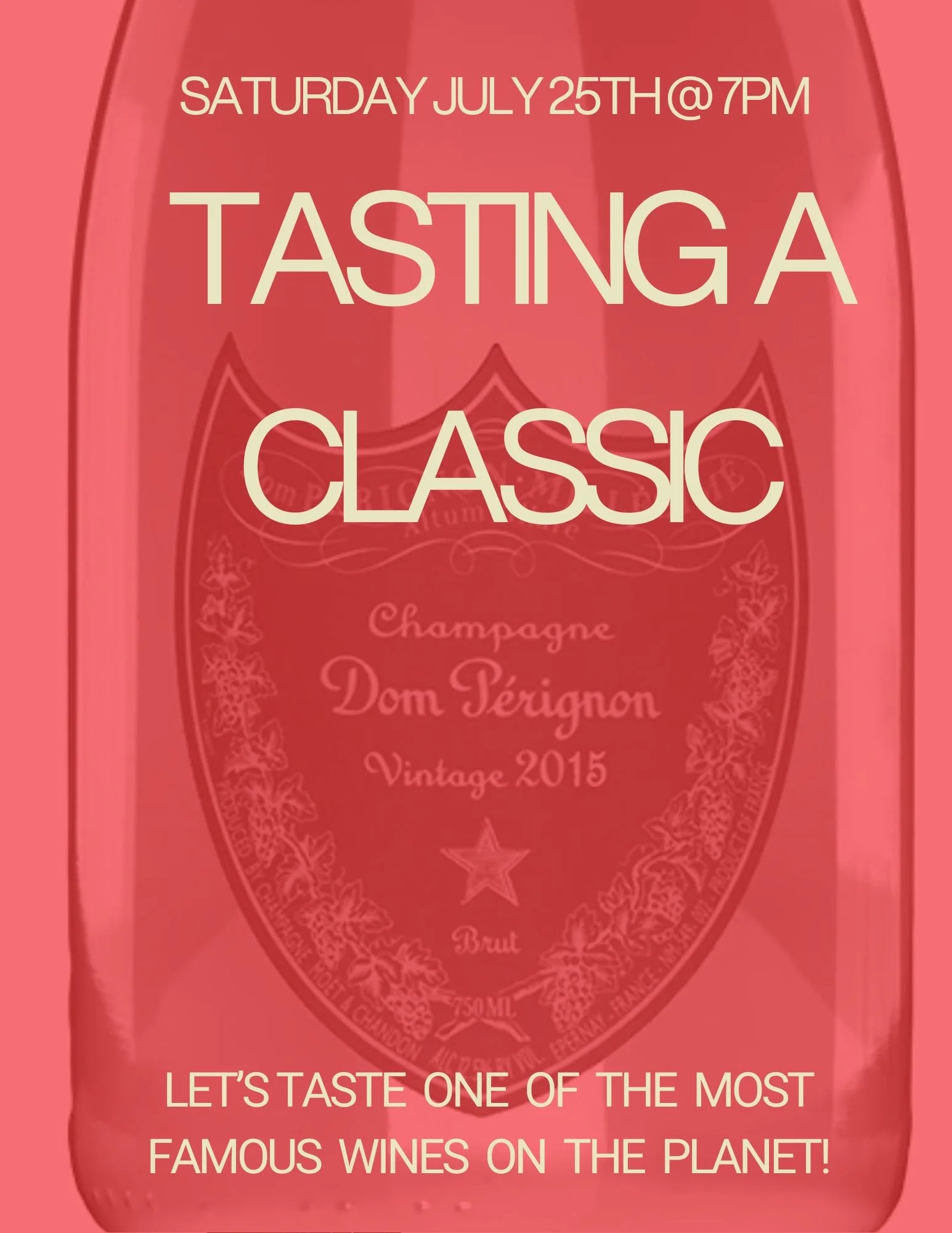 Tasting a Classic- Dom Perignon