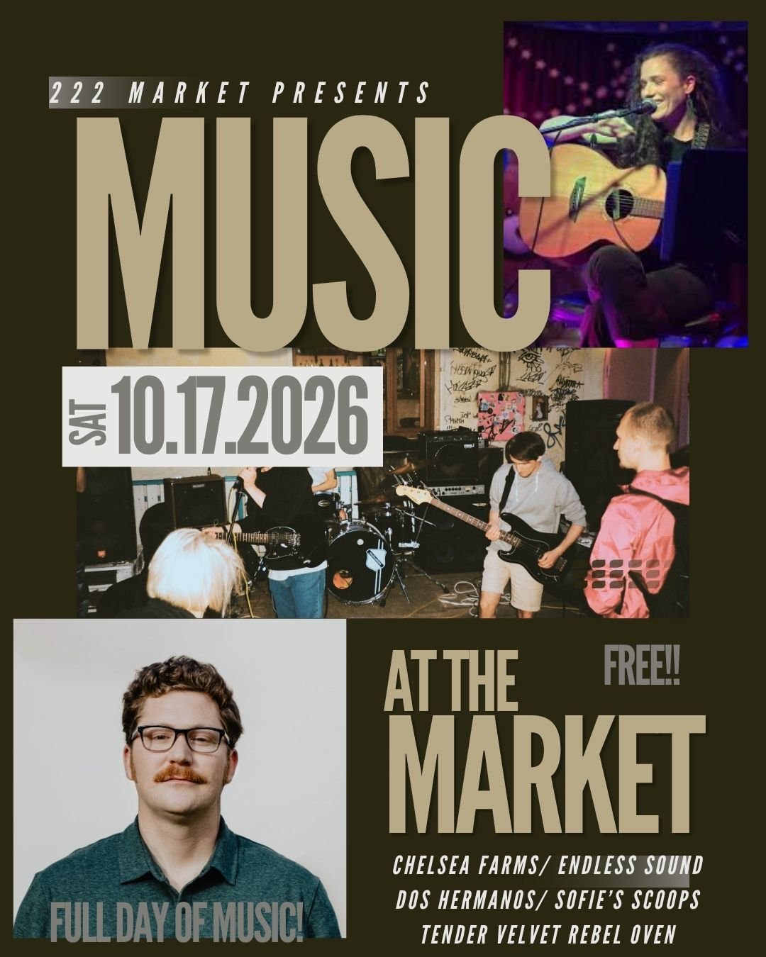 Music at the Market - Full day of Live music at the 222 Market