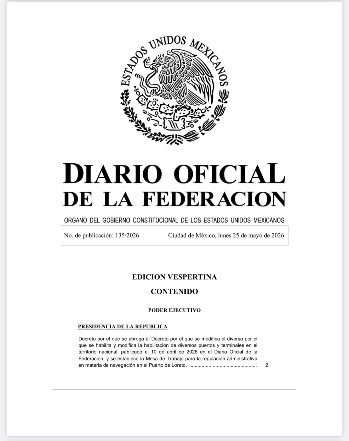Loreto Deep-Sea Port Decree Revoked, but Full Protection Still Depends on Updating the Management Plan