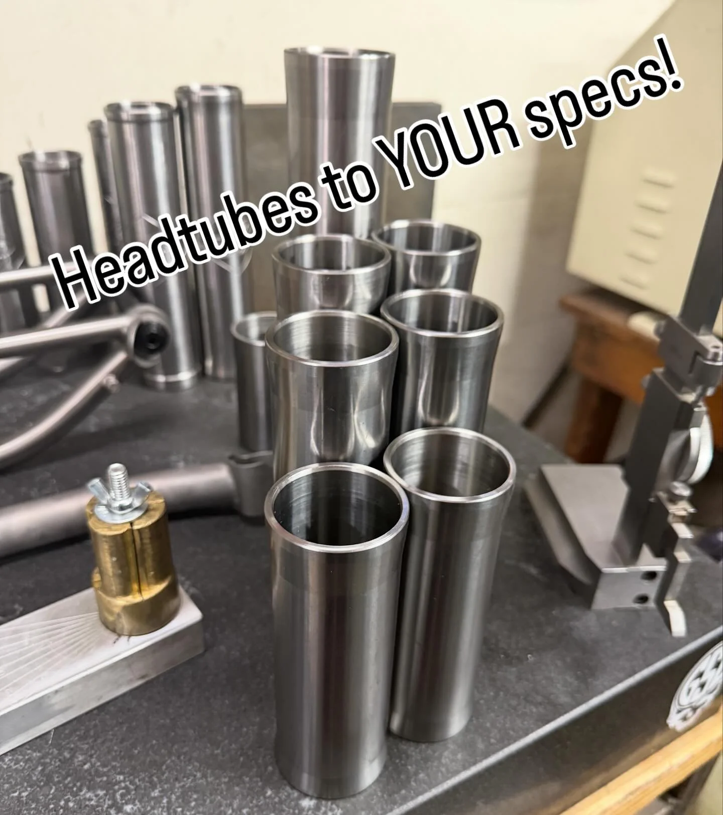 Do you make titanium Bikes? Consider having me make your head tubes. I&rsquo;ll make them the way you want them.