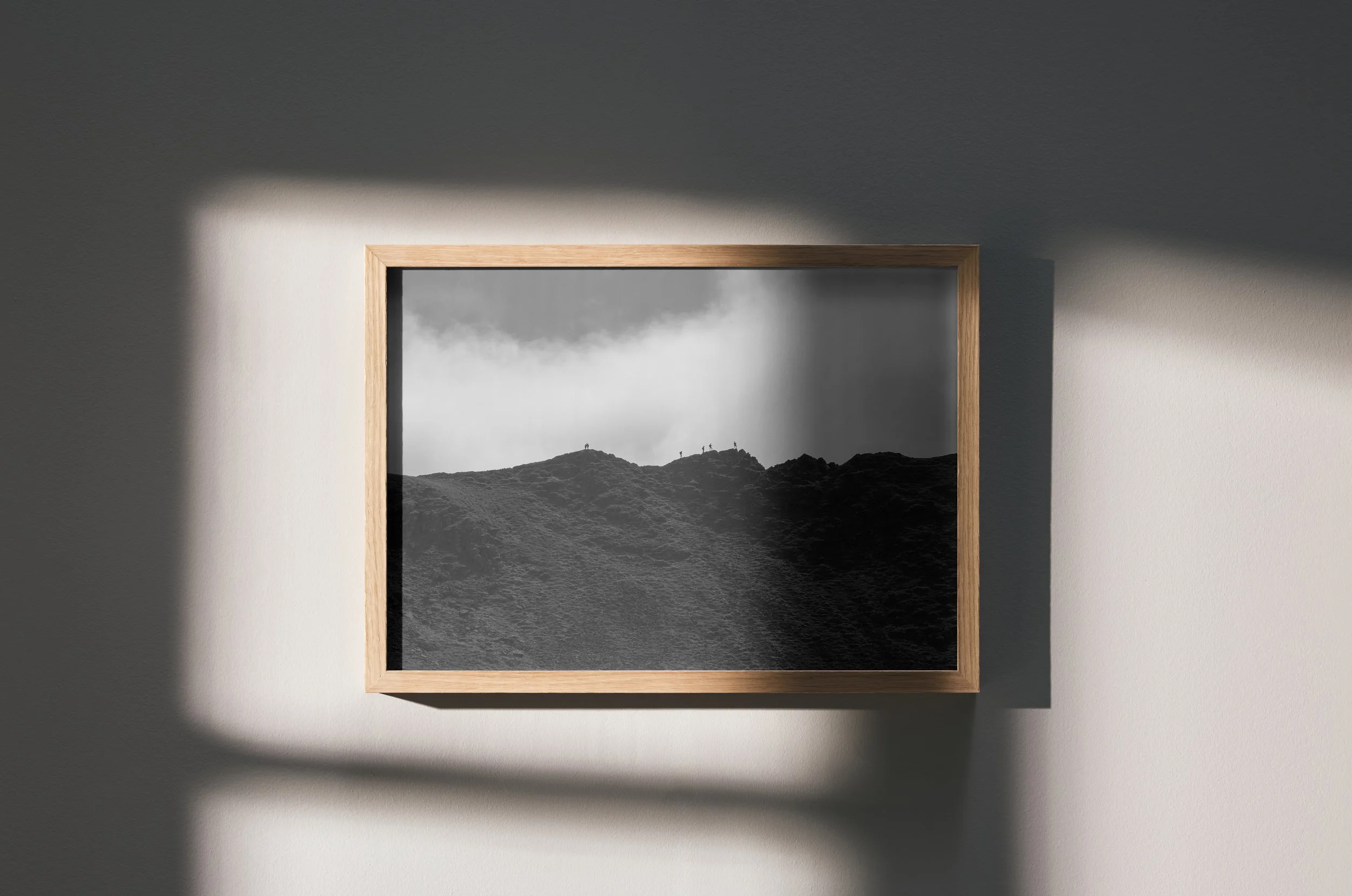 B&W Striding Edge Print