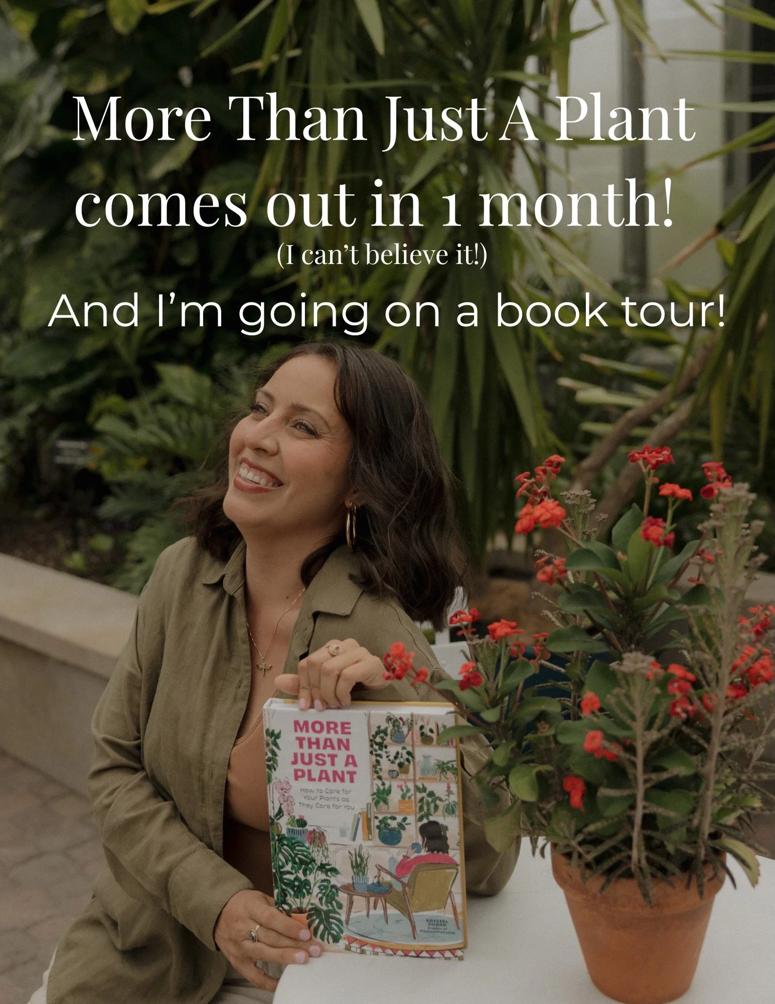 I&rsquo;M GOING ON A BOOK TOUR!!! 

More Than Just a Plant started as pieces of my own story and all the little lessons our plantitas have taught me along the way. And now I get to take that story and share it with YOU. 

I&rsquo;m so grateful to eve