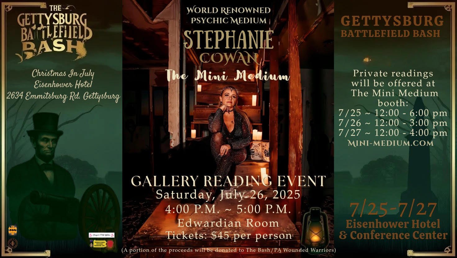 Gettysburg Battlefield Bash - Gallery Reading Event with the Mini Medium