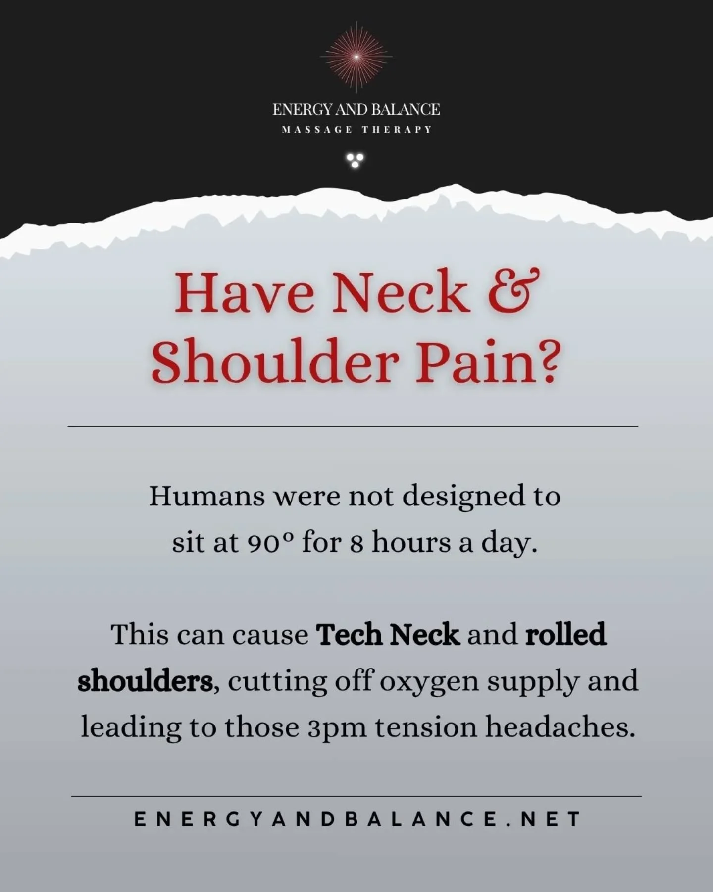 Sitting all day doesn&rsquo;t just create tension&mdash;it slowly pulls your body out of balance.

Neck tightness, headaches, and heavy shoulders are often your body&rsquo;s way of asking for realignment&hellip; not just relief.

With a few small shi