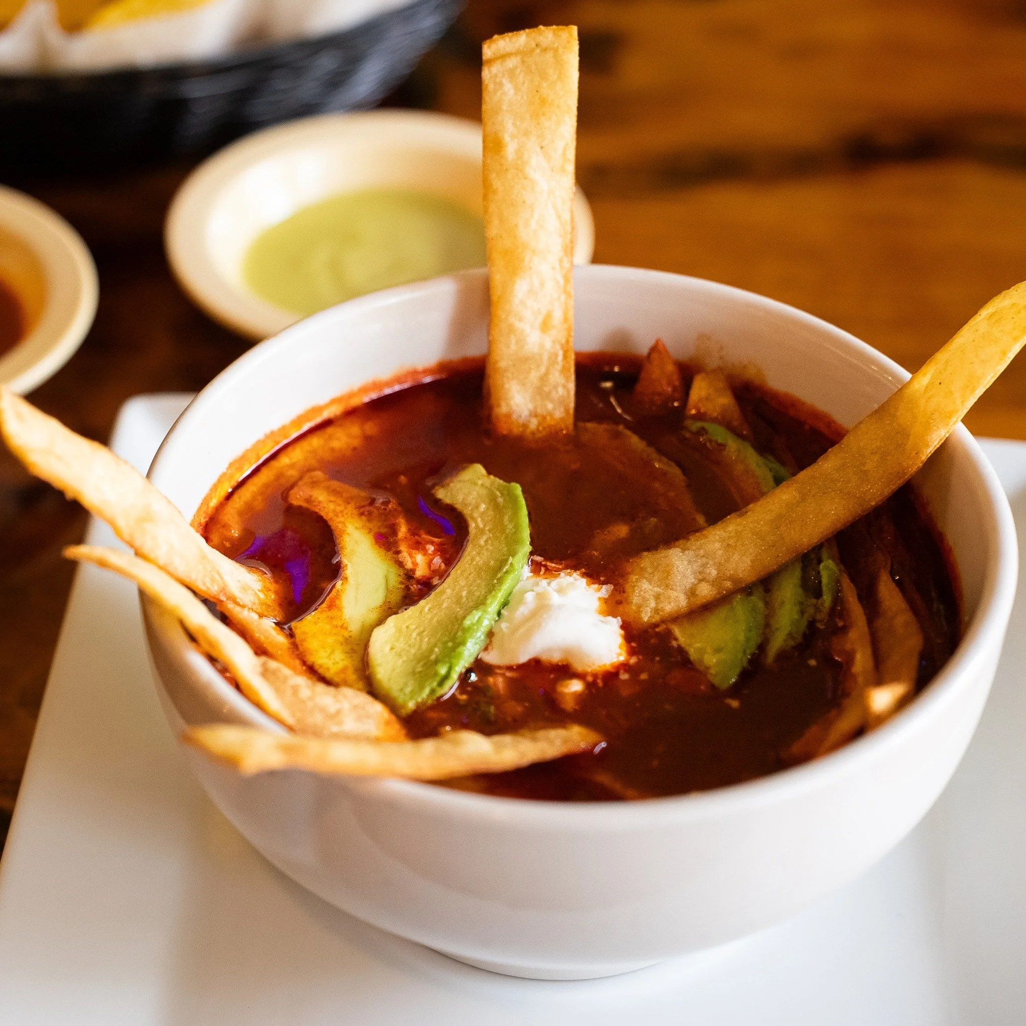 As the weather cools down, nothing beats warming up with a hot bowl of soup for lunch at Fiesta Veracruz! 🍲