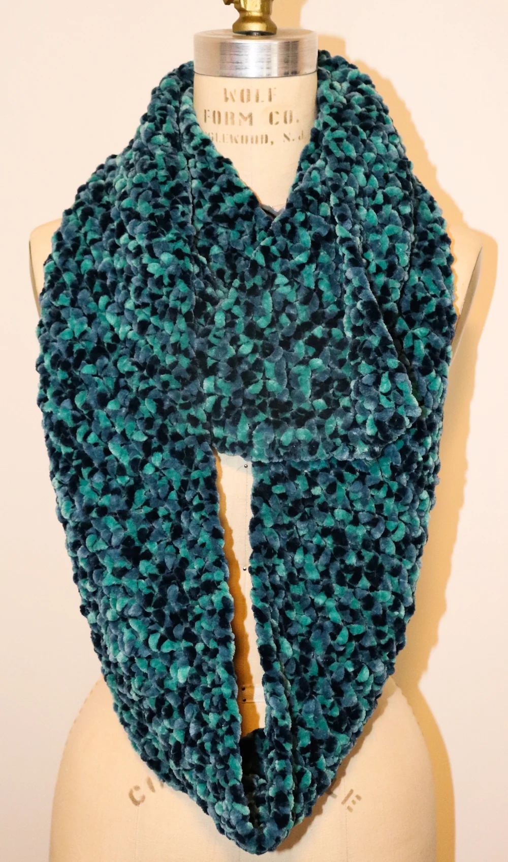 Earth Gems Chenille Infinity Scarf — Crochet Kingpin