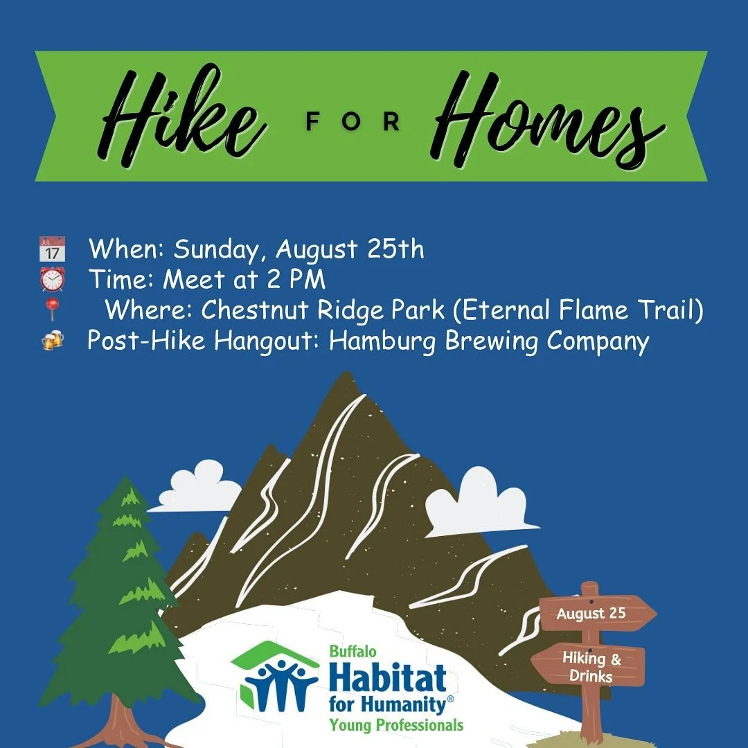 Come join HYP Buffalo for some outdoor fun as we hike to the Eternal Flame in Chestnut Ridge park! After that, we&rsquo;ll kick back and enjoy some cold drinks at Hamburg Brewing. This free event is open to all! Visit the events page at hypbuffalo.or