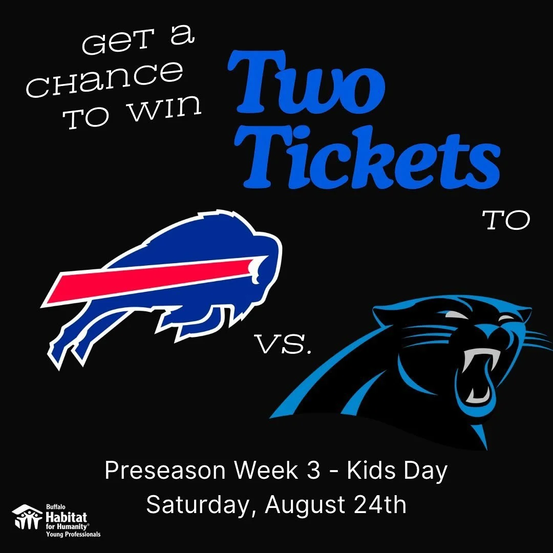 🎉 GIVEAWAY ALERT! 🎉

We&rsquo;re giving away 2 tickets to this Saturday&rsquo;s Preseason Bills game against the Panthers! 🏈

Want to win? Here&rsquo;s how: 1️⃣ Follow us @hypbuffalo 2️⃣ Like this post 3️⃣ Tag a friend in the comments

✨ BONUS: Sh