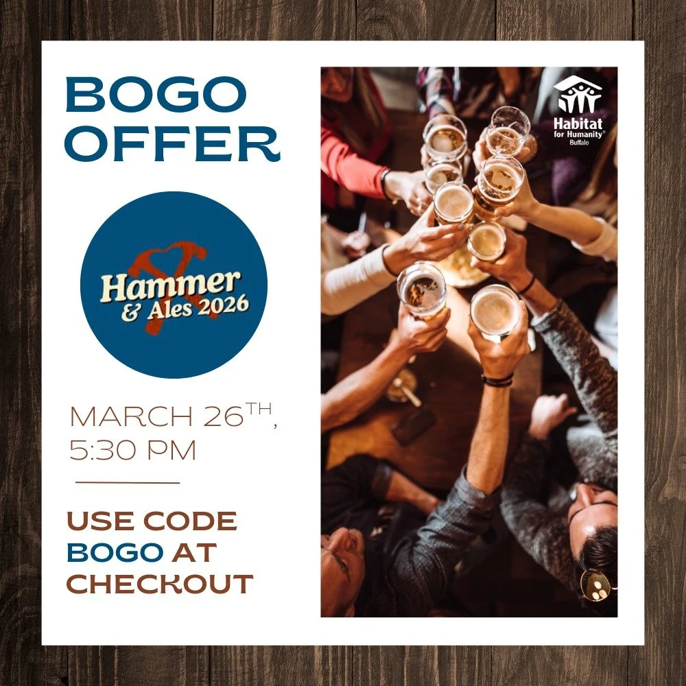 🍻 1 WEEK AWAY 🍻

Hammer &amp; Ales 2026 is almost here! Join us March 26th at the Barrel Factory for a night of drinks, food, music, and fun&mdash;all for a great cause ❤️

💥 BOGO TICKETS!
Use code BOGO and bring a friend for FREE

🎟️ Ticket's av