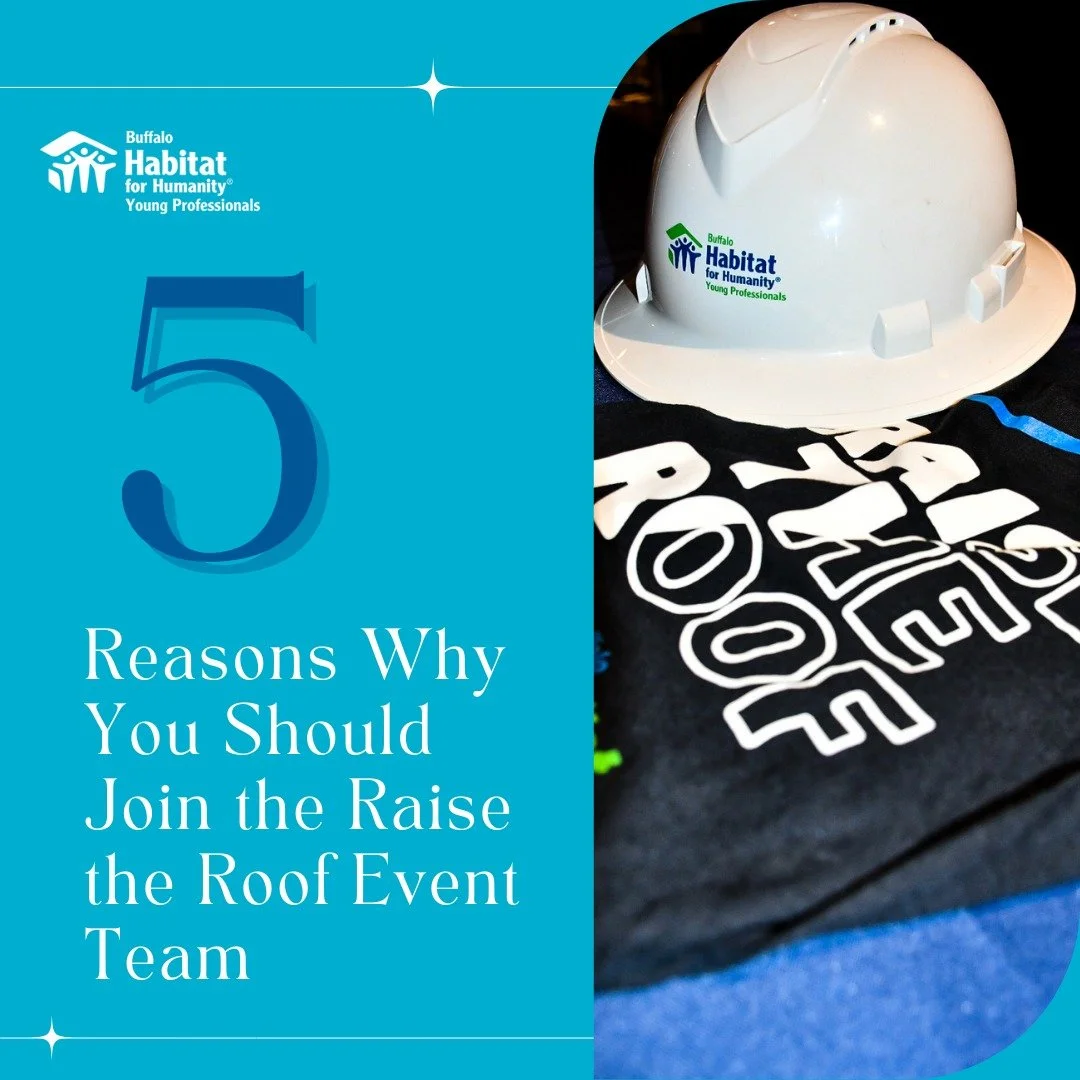 Looking to do more with HYP Buffalo?

The Raise the Roof Event Team is the committee behind our biggest fundraiser of the year - supporting Habitat for Humanity Buffalo and helping fund a home for a local family 🏡💛

As a member of the Event Team, y