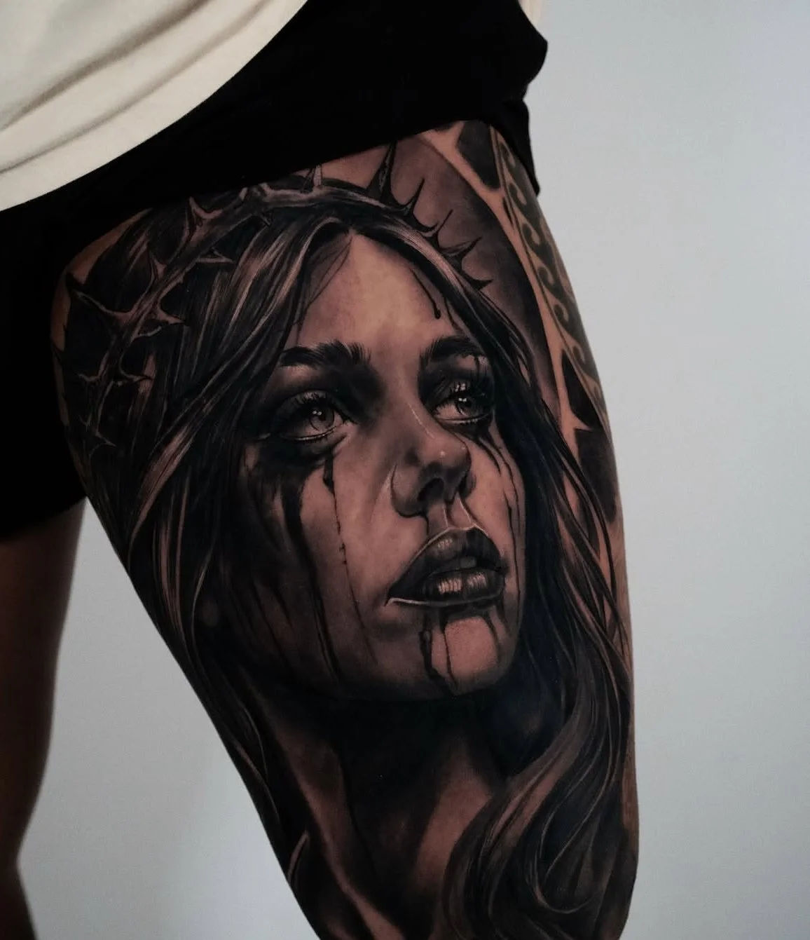 men thigh tattoo ideas