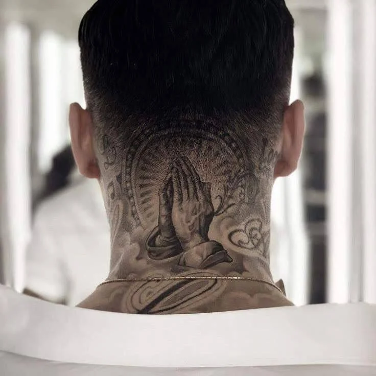 back of the neck tattoo ideas for guys