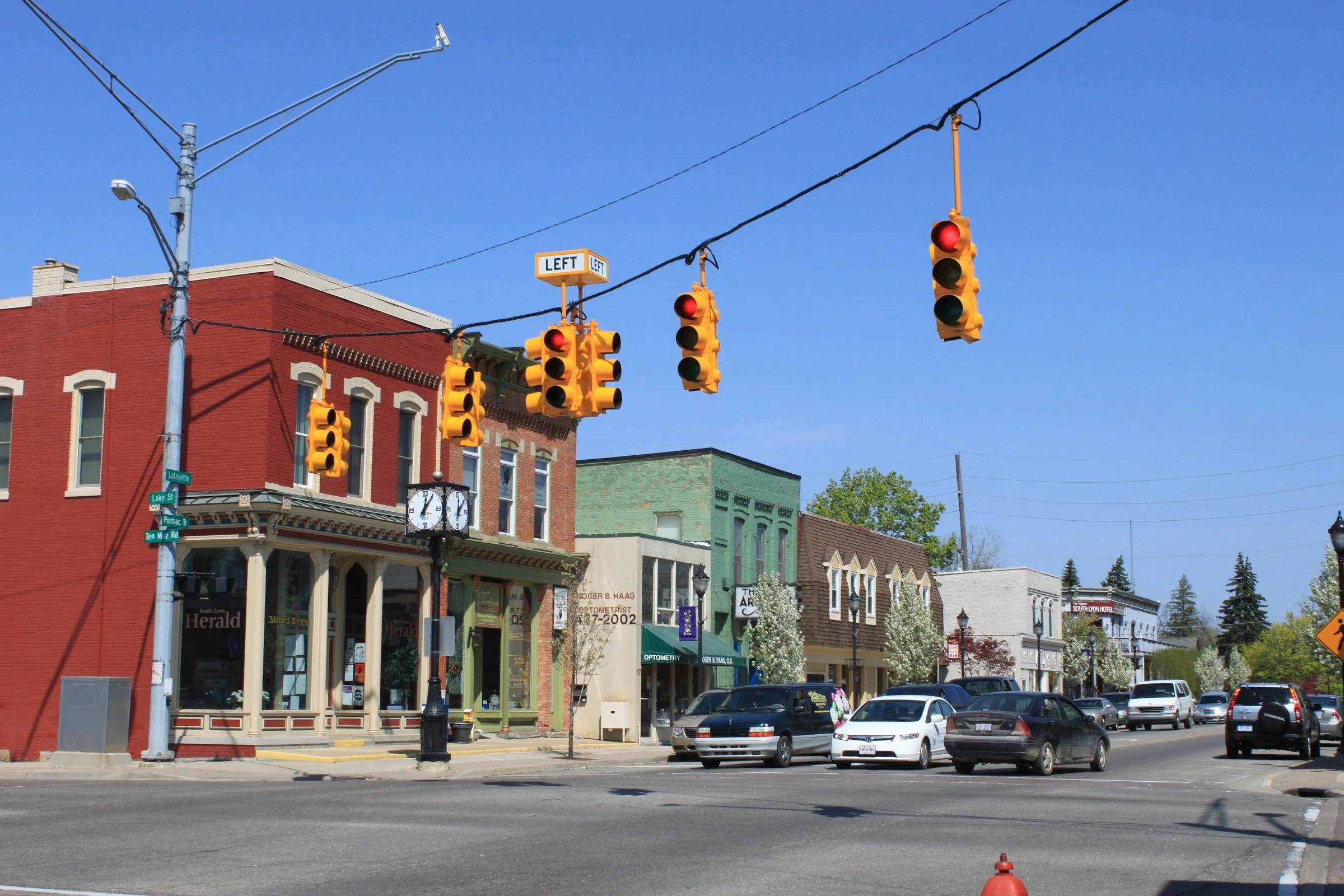 Downtown South Lyon, MI on Pontiac Trail