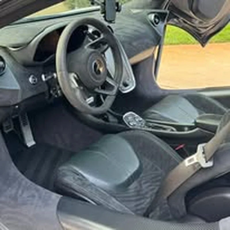 Steering wheel and dash after an interior detail