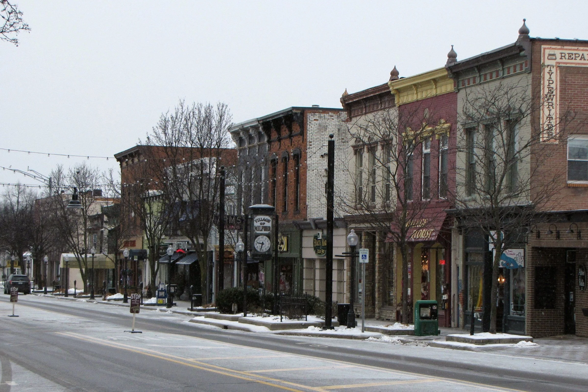 Downtown Milford, MI on Main Street