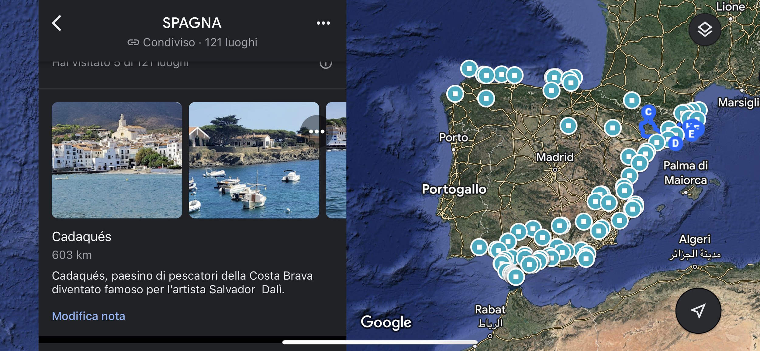 Mappa Spagna