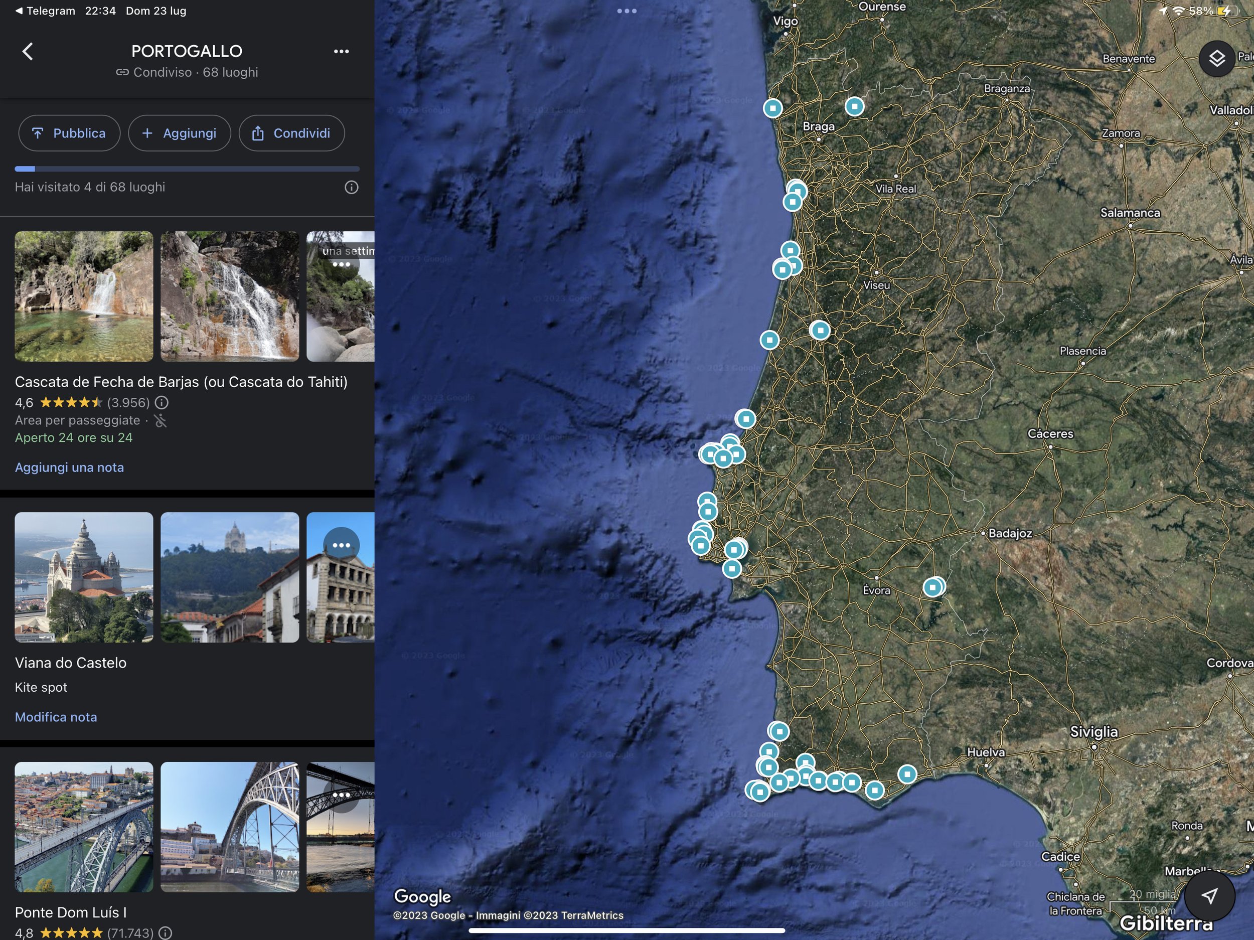 Mappa Portogallo